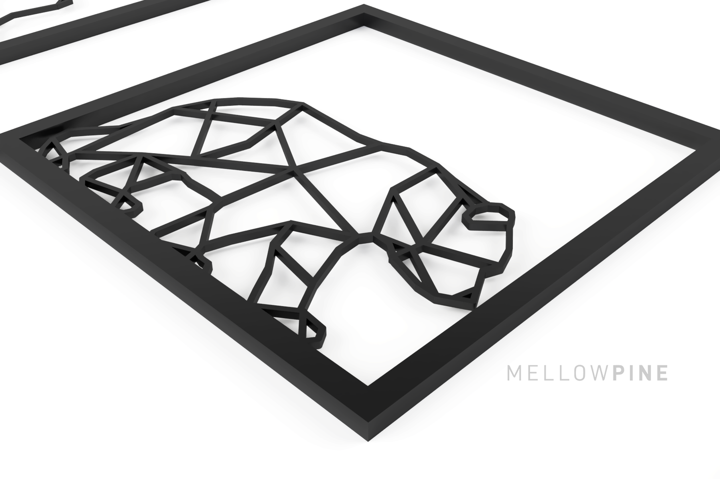 Geometric Wildlife Wall Art Designs for Laser Cutting