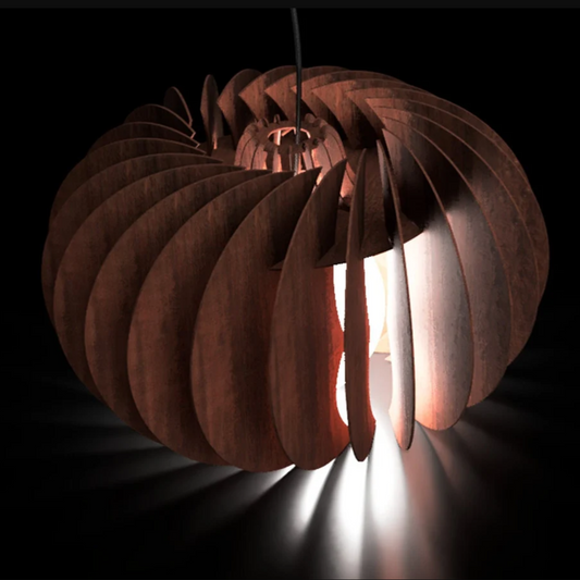 Halloween Pumpkin Lamp SVG and EPS Designs For Laser Cutting