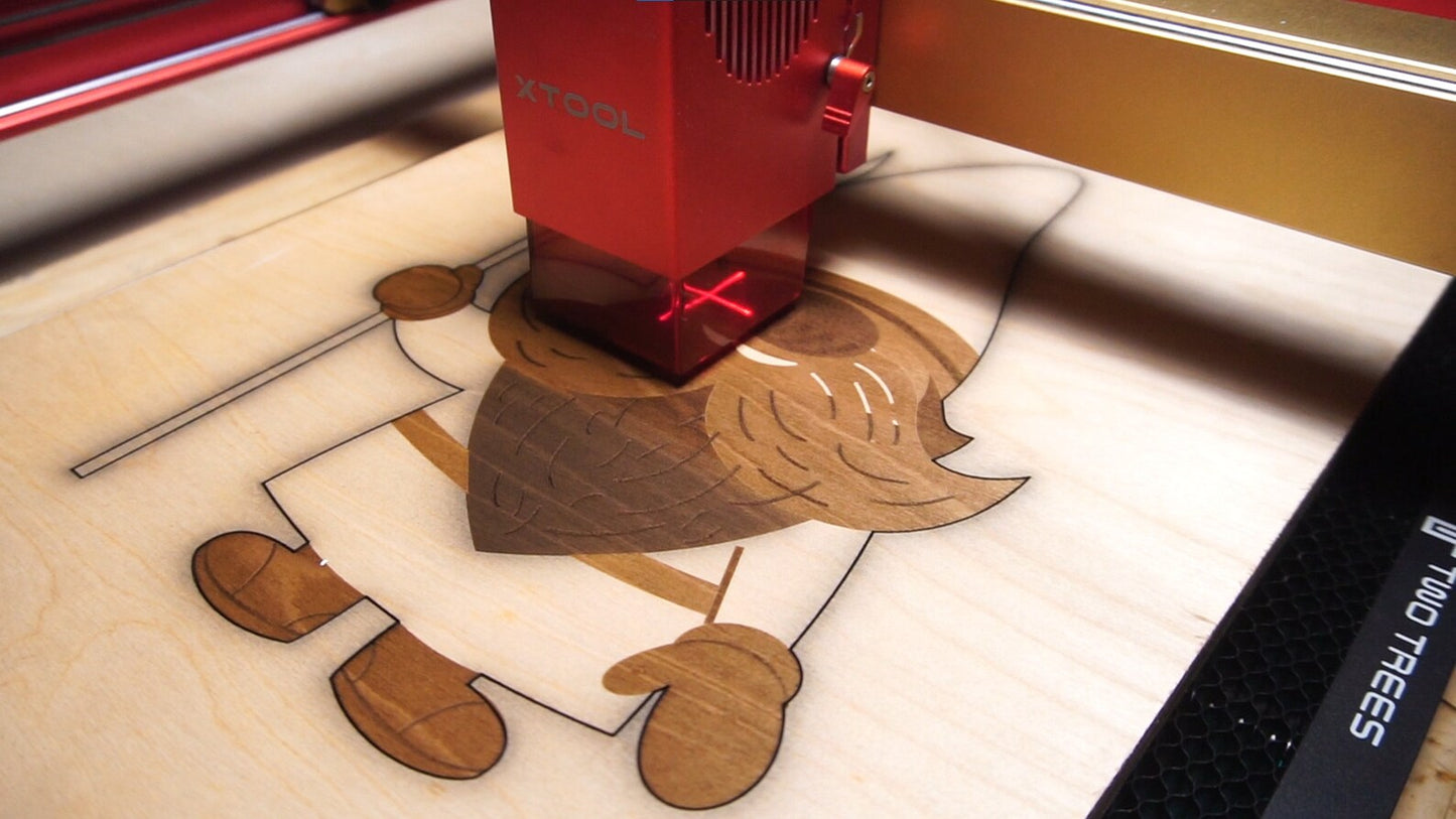 Customizable Gnome SVG and EPS Design Files Optimized for Laser Cutting and Engraving