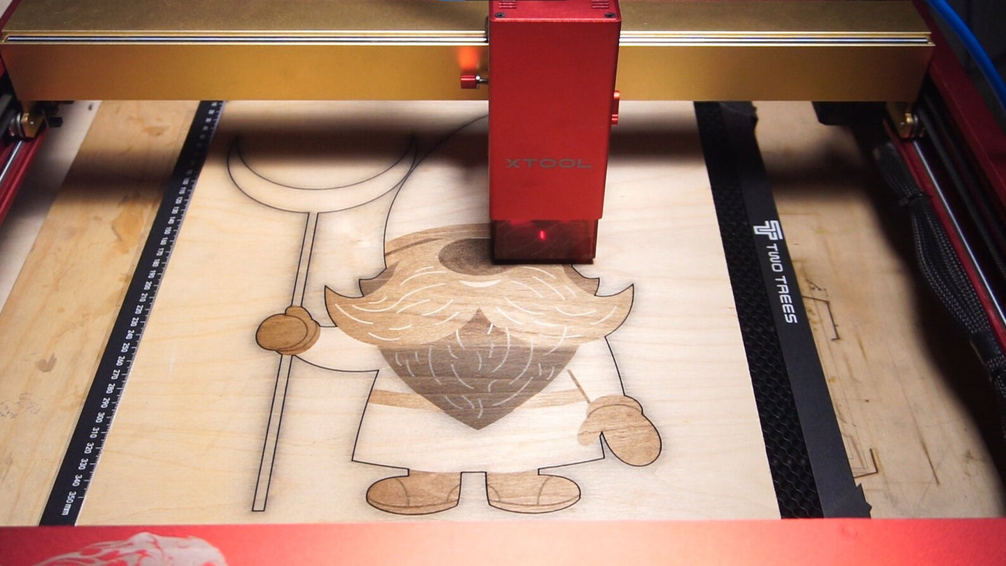 Customizable Gnome SVG and EPS Design Files Optimized for Laser Cutting and Engraving